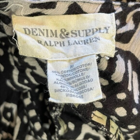 Ralph Lauren Denim & Supply Tribal Abstract Flowy Tiered Maxi Dress Medium - Picture 10 of 11